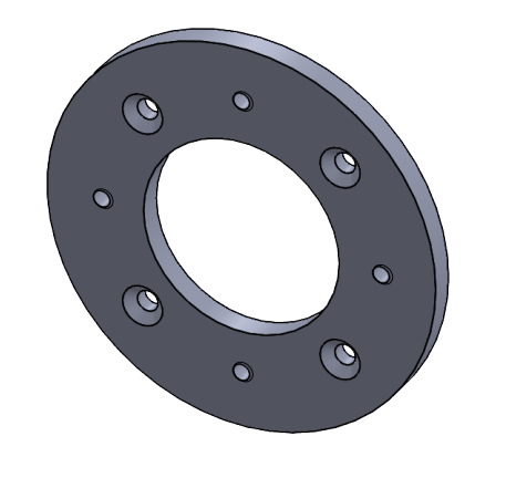 Rustfri flange for filter Ø115